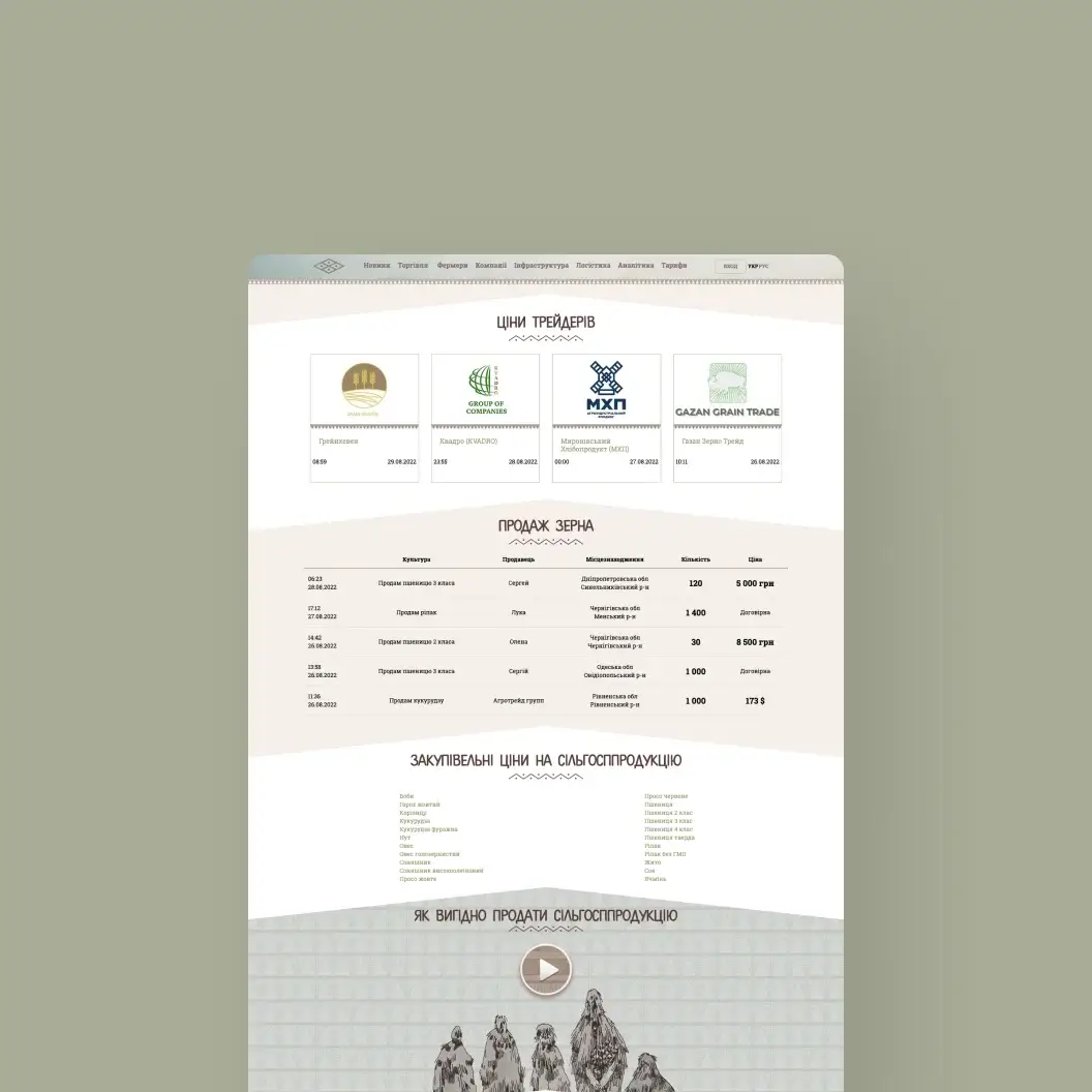 agro website