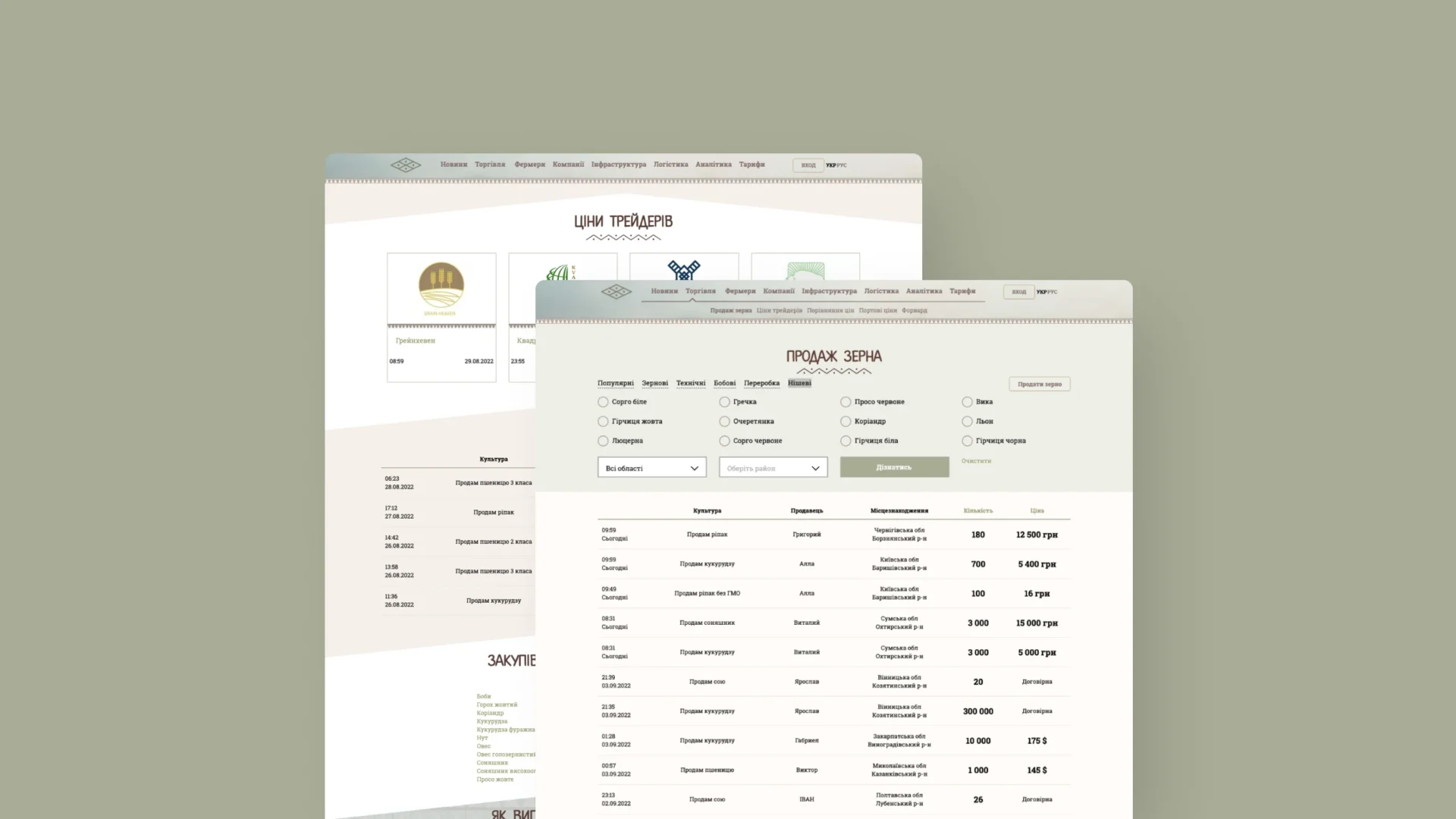 CRM for dealing with complex agricultural database
