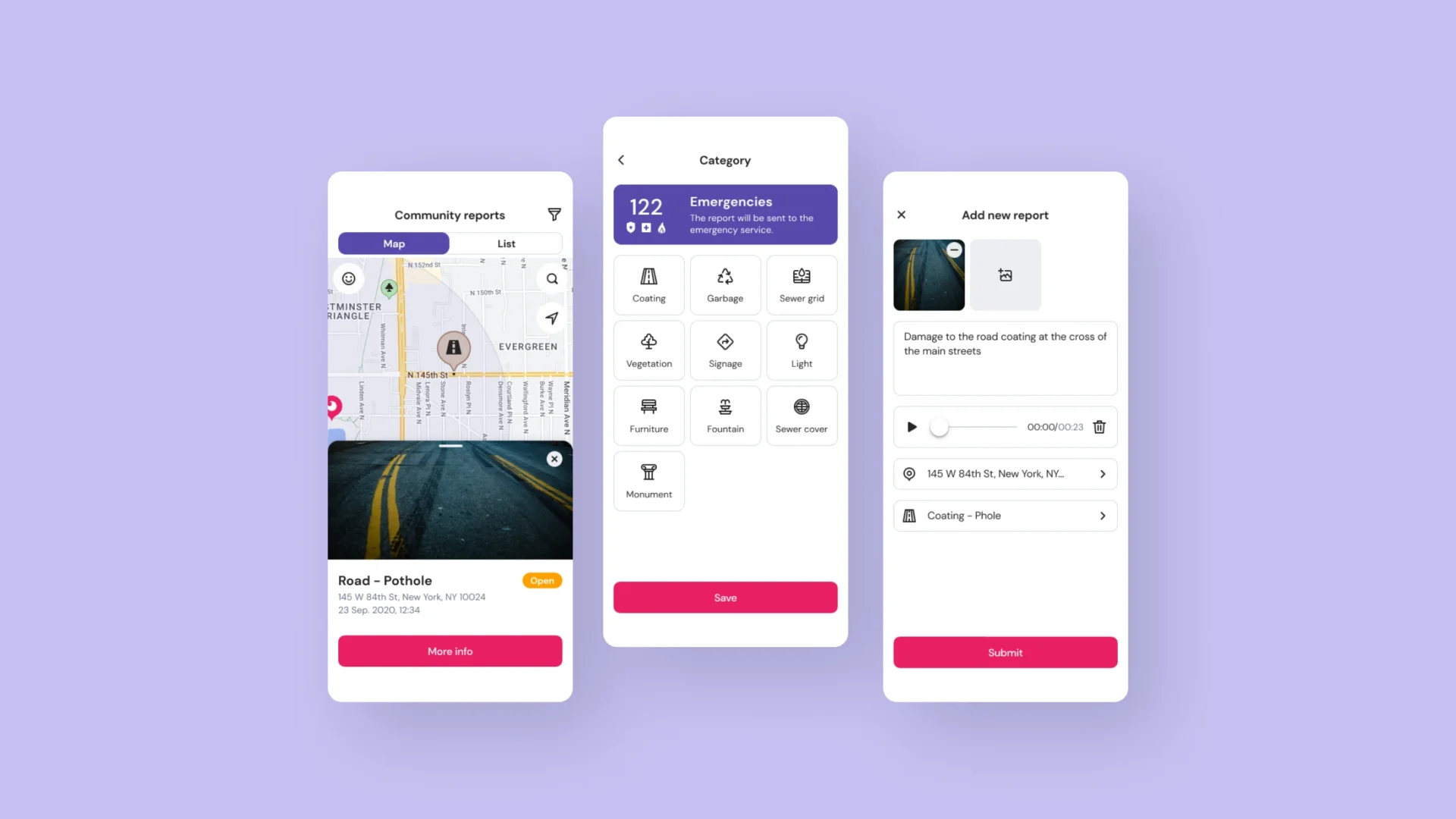 Mobile App zur Schadensmeldung