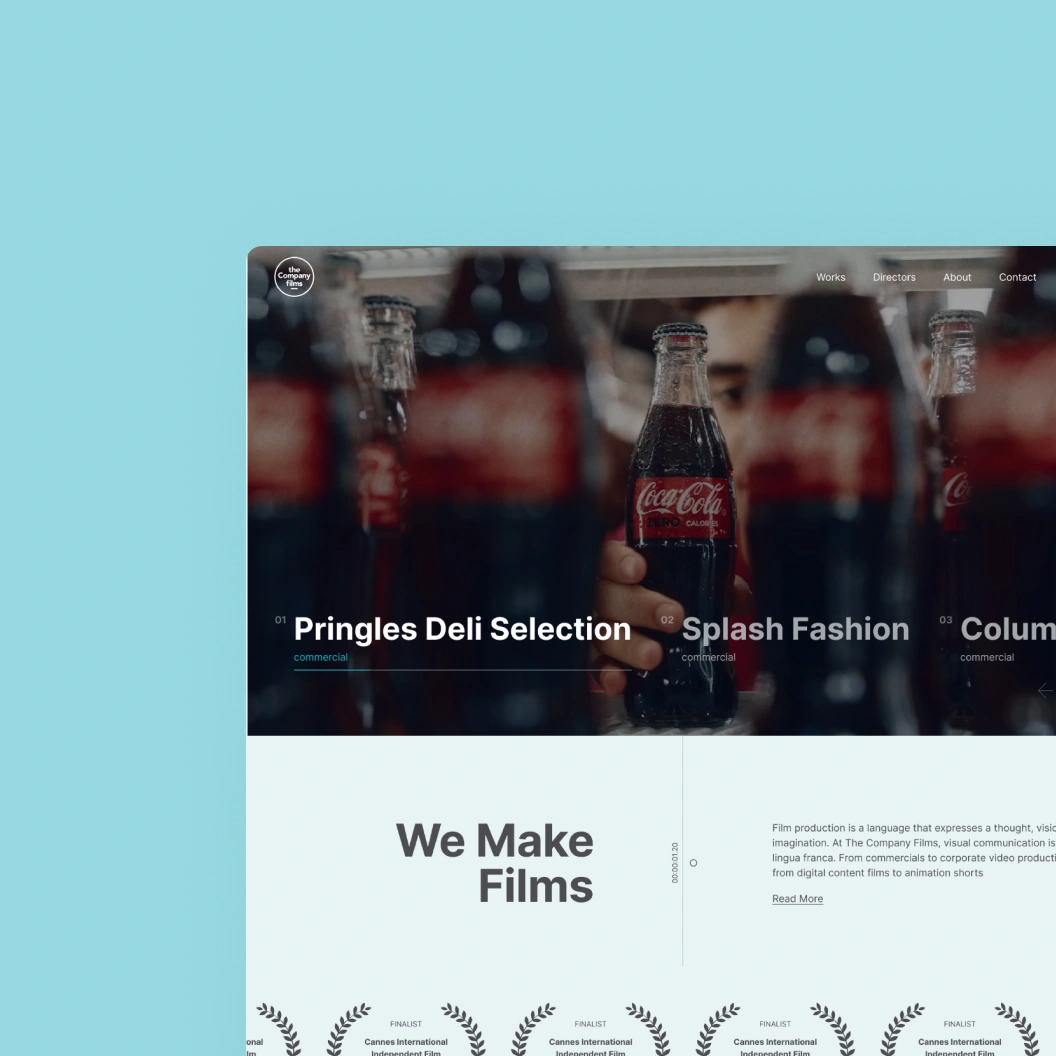 web design for video company