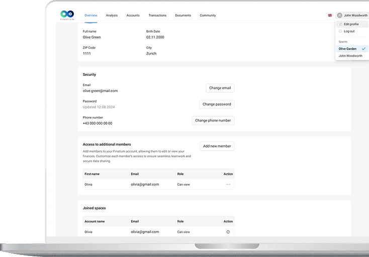 Account management