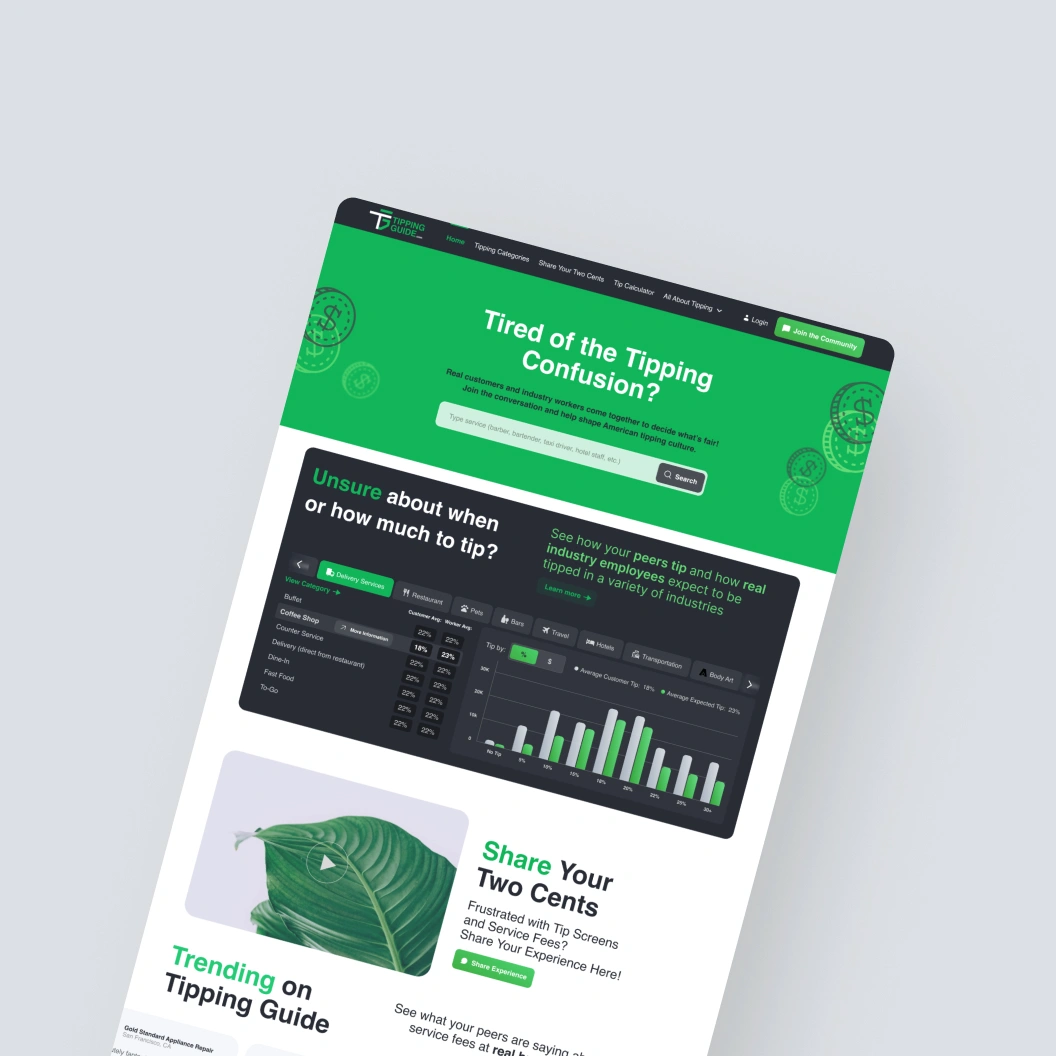 Tipping Guide – Your go-to guide for tipping: share experiences and tip smarter.