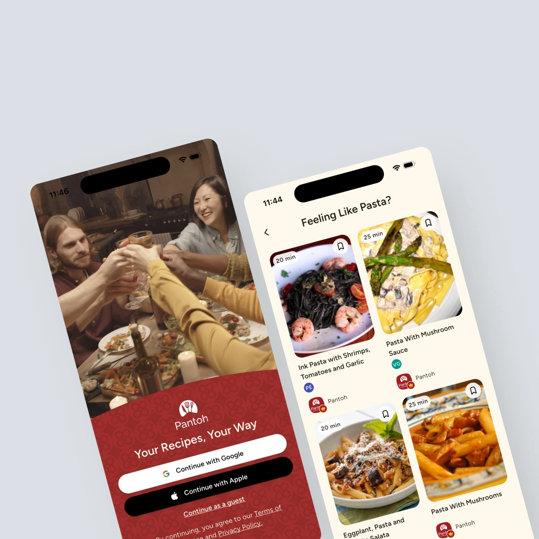 Pantoh – A cooking app for creating and sharing recipes with a global food community